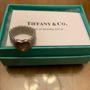 Barely used, Tiffany mesh ring.